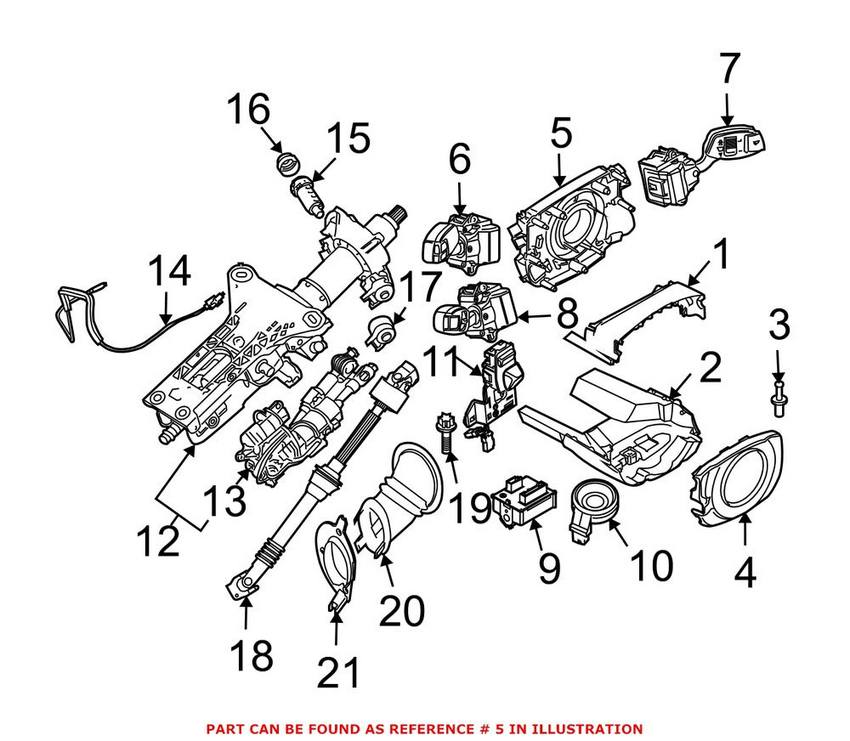 BMW Steering Column Switch 61319204503